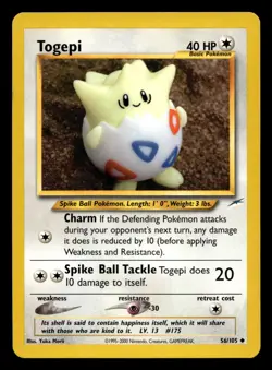 Togepi 56/105 Uncommon Neo Destiny WOTC Pokemon NM - Image 1