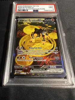 Pokemon TCG Iron Boulder EX Sir #207 Temporal Forces PSA 9 Mint - Image 2