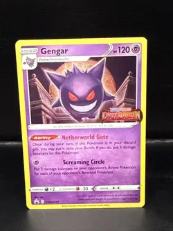 Pokemon Gengar SWSH241 Lost Origin Stamped Prerelease Black Star Promo - Image 2