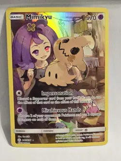 Mimikyu 245/236 Alt Art Secret Rare Pokemon Sun & Moon Cosmic Eclipse - Image 1