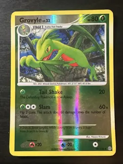 2008 Pokemon TCG DP Stormfront Lv.23 HP80 Grovyle Reverse Holo 39/100 MP - Image 1