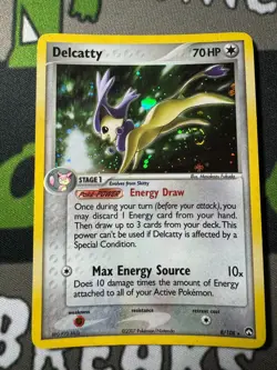 2007 Delcatty Holo Rare SWIRL 8/108 EX Power Keepers - Pokemon TCG - LP - Image 2