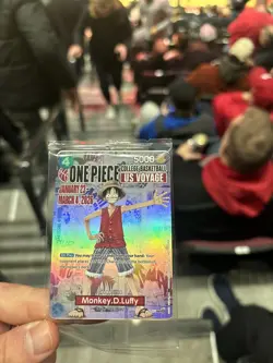 One Piece Monkey D Luffy US Voyage College Basketball Card Rutgers sealed - Image 1
