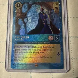 #12/P3 The Queen - Mirror Seeker Sapphire GLITTER FOIL PROMO 2025 Disney Lorcana - Image 1