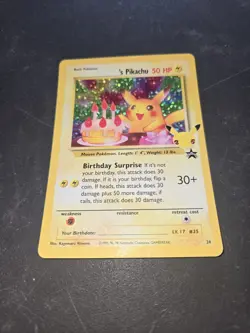 Celebrations Birthday Pikachu #24 Pokemon TCG 25th Ann. PACK FRESH - Image 1