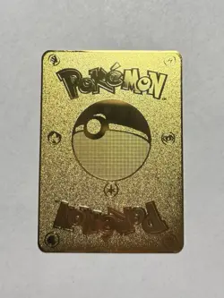 Pikachu Mario Japanese 293/XY-P Pokemon Promo Gold Metal Fan Art Card NM/M - Image 2