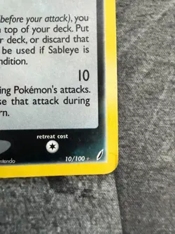 Sableye Crystal Guardians 10/100 Reverse Holo Card Pokemon TCG - LP - Image 5