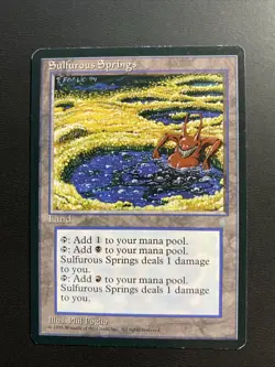 Magic The Gathering: Sulfurous Springs - Ice Age Rare Card LP MTG - Image 1