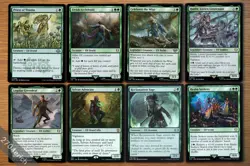 MTG Set of 8 Popular GREEN Elf Cards *NM* Magic Elves Commander Group EDH Deck - Image 1