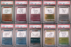 PSA 10 Yu Nagaba Eevee's & Pikachu Promo Complete Set Japanese Pokemon Cards - Image 2