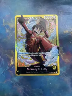 Monkey.D.Luffy ST29-001 NM One Piece Card Game English Yellow Leader - Image 1