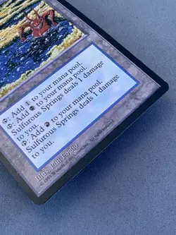 Sulfurous Springs MTG Ice Age-Never Played Near Mint-Vintage-Dual “Pain Land” - Image 4