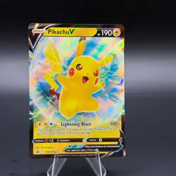 Pokemon TCG: Pikachu V SWSH198 Black Star Promo Holo Card - Sword & Shield - NM - Image 1