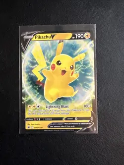 Pikachu V Black Star Promo - SWSH198 - Sword & Shield Pokemon TCG Holo | NM - Image 1