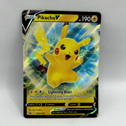 Pokemon TCG - Pikachu V SWSH198 Black Star Ultra Rare Promo - NM - Image 1