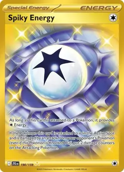 Pokemon Spiky Energy Hyper Rare Special Edition Card 190/159 Journey Together - Image 1