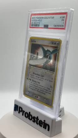 2005 Pokemon Gold Star Ex Deoxys #106 Latios Holo PSA 1 PR - Image 2