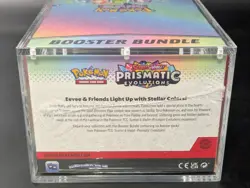 Pokemon SV8.5 Prismatic Evolutions Sealed Booster Bundle Display W/Acrylic Case - Image 3