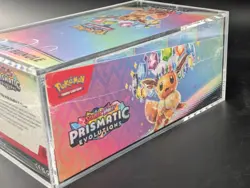 Pokemon SV8.5 Prismatic Evolutions Sealed Booster Bundle Display W/Acrylic Case - Image 4