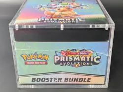Pokemon SV8.5 Prismatic Evolutions Sealed Booster Bundle Display W/Acrylic Case - Image 5
