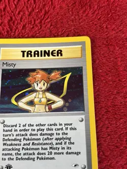Misty 018/132 Gym Heroes Holo First Edition Pokemon Card Lp++ - Image 3