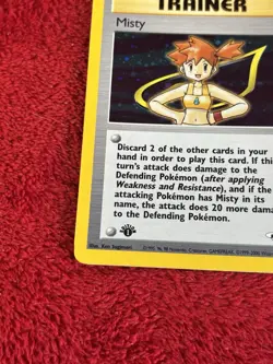 Misty 018/132 Gym Heroes Holo First Edition Pokemon Card Lp++ - Image 4