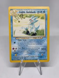 Pokemon TCG Light Golduck 47/105 Neo Destiny Regular Uncommon WOTC Vintage TCG - Image 1