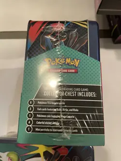 Pokemon 2025 Fall Mega Collector Chest Tin Box - 6 Packs & 3 Foil Cards Lot Of 2 - Image 5
