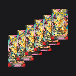Four Pokemon Mega Evolution-Ascended Heroes Booster Bundle (6 Packs) PRESALE/PRE - Image 3