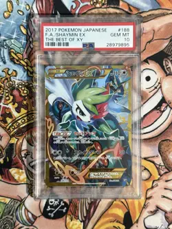 2017 POKEMON JPN THE BEST OF XY #188 FULL ART/SHAYMIN EX PSA 10 - Image 1
