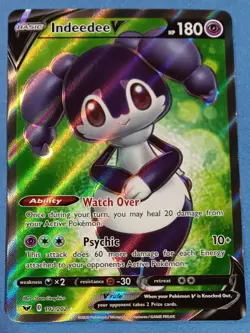 Pokemon - Indeedee V 192/202 - Sword & Shield Base Set - Full Art Textured - NM - Image 1