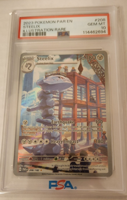 Steelix Pokemon 2023 Paradox Rift Illustration Rare 208/162 PSA 10 - Image 1