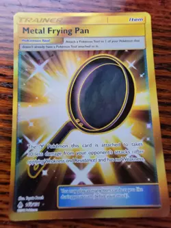 NM - Metal Frying Pan 144/131 Gold Full Art Secret Rare Trainer Pokemon - Image 1