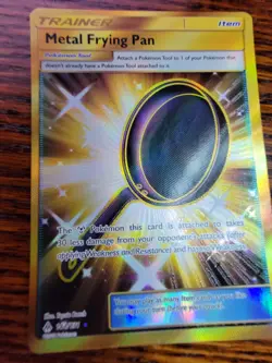 NM - Metal Frying Pan 144/131 Gold Full Art Secret Rare Trainer Pokemon - Image 2