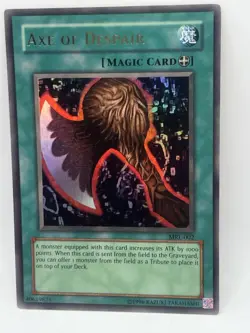 Yu-Gi-Oh! TCG Axe of Despair Magic Ruler MRL-002 Unlimited Ultra Rare NM Foil - Image 1