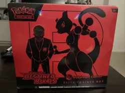 Pokemon TCG Destined Rivals Pokemon Center Elite Trainer Box ETB (Small Damaged) - Image 1
