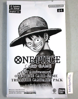 3rd Anniversary Treasure Campaign Pack One Piece Card Game English Sealed - Image 1