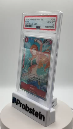 2022 One Piece OP01-Alternate Art #016 Nami Pre-Errata PSA 10 GEM MINT - Image 2