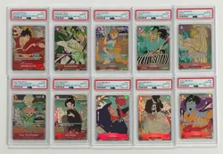 Lot of (10) PSA 10 Sequential Set 2024 One Piece English Version 1st Anniversary - Image 1