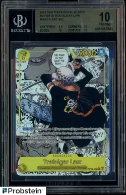 2025 One Piece Royal Blood OP10119 Trafalgar Law Manga Art SEC BGS 10 PRISTINE - Image 1