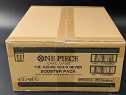 One Piece OP14-EB04 The Azure Sea's Seaven English 12 Booster Box Case Sealed - Image 2
