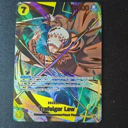 Bandai Trafalgar Law OP10-119 SP Foil Secret Rare 9000 Power 7 Cost One Piece - Image 1