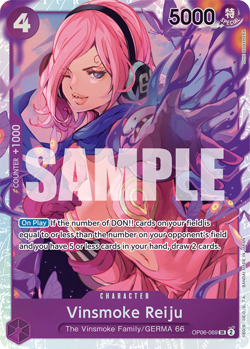 Vinsmoke Reiju OP06-069 Foil ** Wings of the Captain ** English One Piece TCG - Image 1