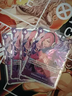 ONE PIECE TCG: Vinsmoke Reiju OP06-069 WINGS OF THE CAPTAIN X4 PRB 🔥playset - Image 1