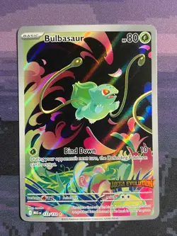 Bulbasaur 133/132 Pokemon STAMPED Mega Evolutions Illustration Rare NM Card - Image 1