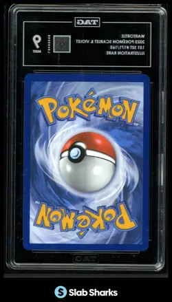 2023 POKEMON SV 151 - MEW EN #171/165 WARTORTLE ILLUSTRATION RARE TAG 9 - Image 2