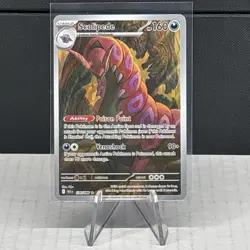 Scolipede 134/086 Pokemon TCG Black Bolt Illustration Rare Beautiful Card SV11B - Image 1