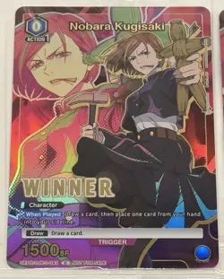 Nobara Kugisaki Winner Foil Sealed - UEPR /JJK-1-043 NM - Union Arena (5x) Cards - Image 3