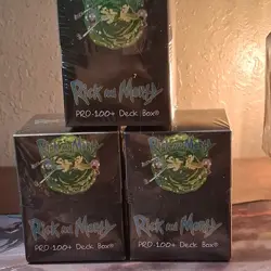 Ultra PRO Rick and Morty Deck Box 100+ Standard Cards Black Green - Image 1