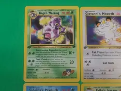 Pokemon Vintage 1st Edition GYM Challenge Cards Lot Of 4 NM Erika's Ivysaur, Kog - Image 2